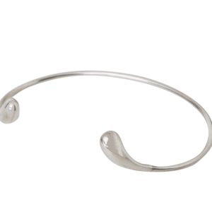 Silver Drop Up Bangle